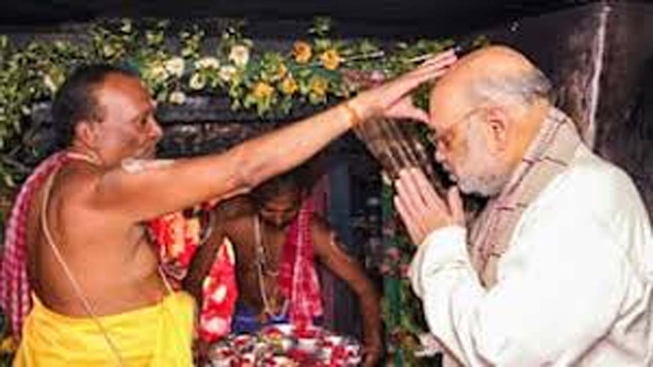 गृहमंत्री अमित शाह का छत्तीसगढ़ दौरा , मां दंतेश्वरी के किए दर्शन